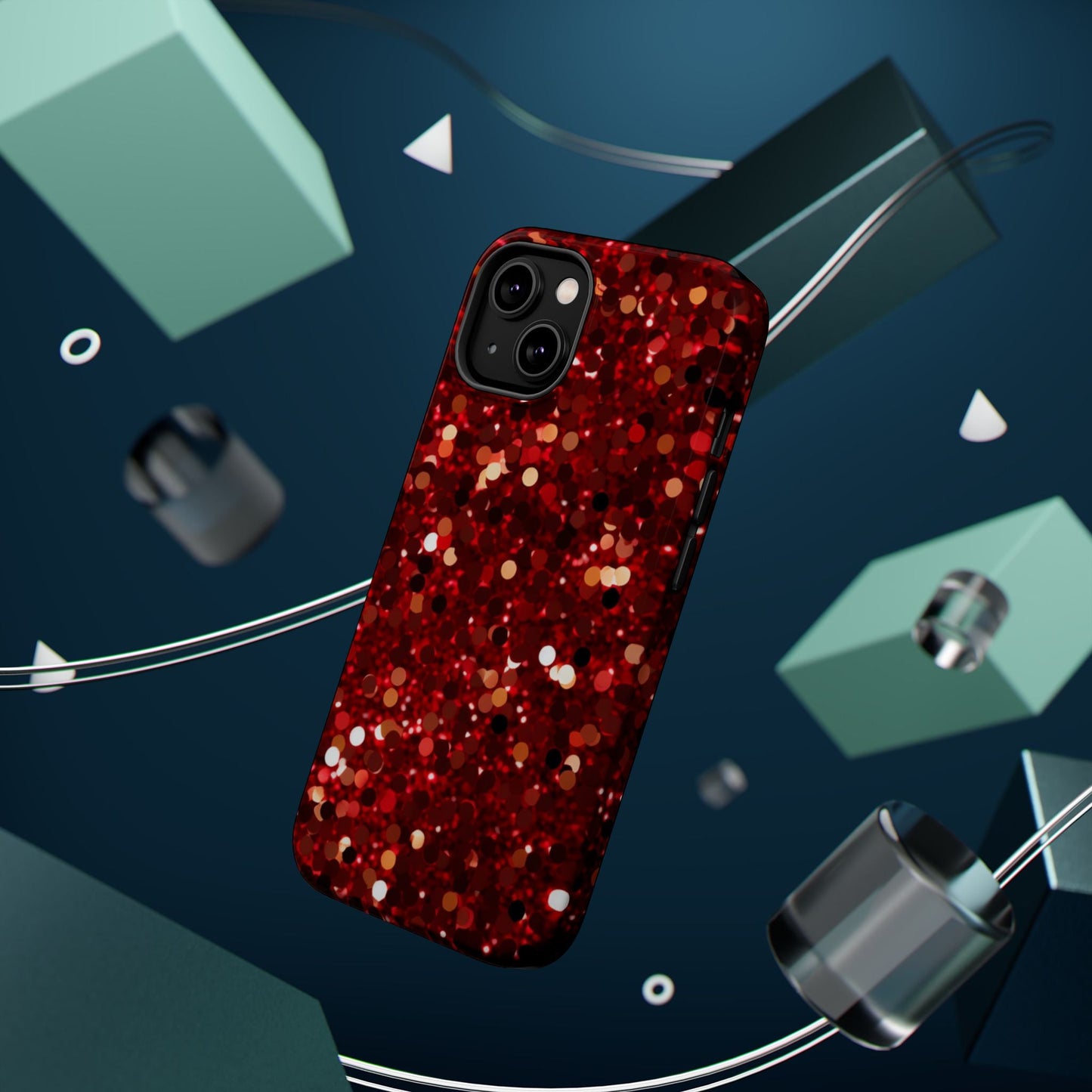 Ruby Red Glitter Sparkle MagSafe Case - BOGO Cases