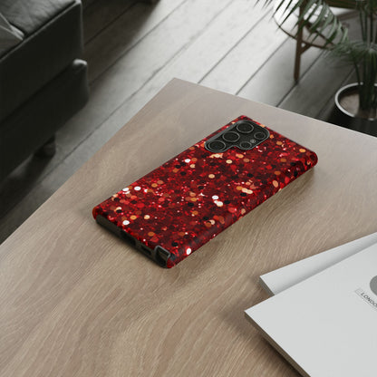 Ruby Red Glitter Sparkle - Samsung Galaxy Case - BOGO Cases