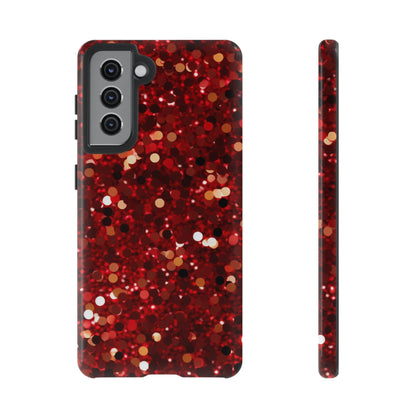 Ruby Red Glitter Sparkle - Samsung Galaxy Case - BOGO Cases