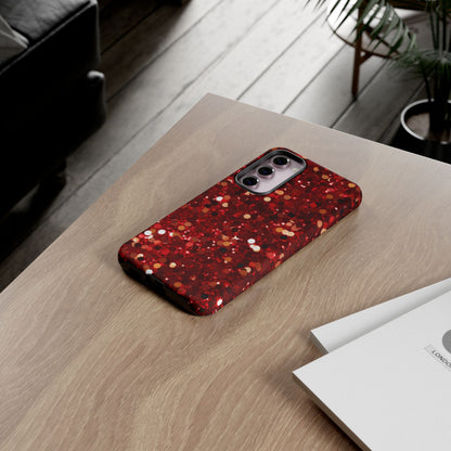 Ruby Red Glitter Sparkle - Samsung Galaxy Case - BOGO Cases