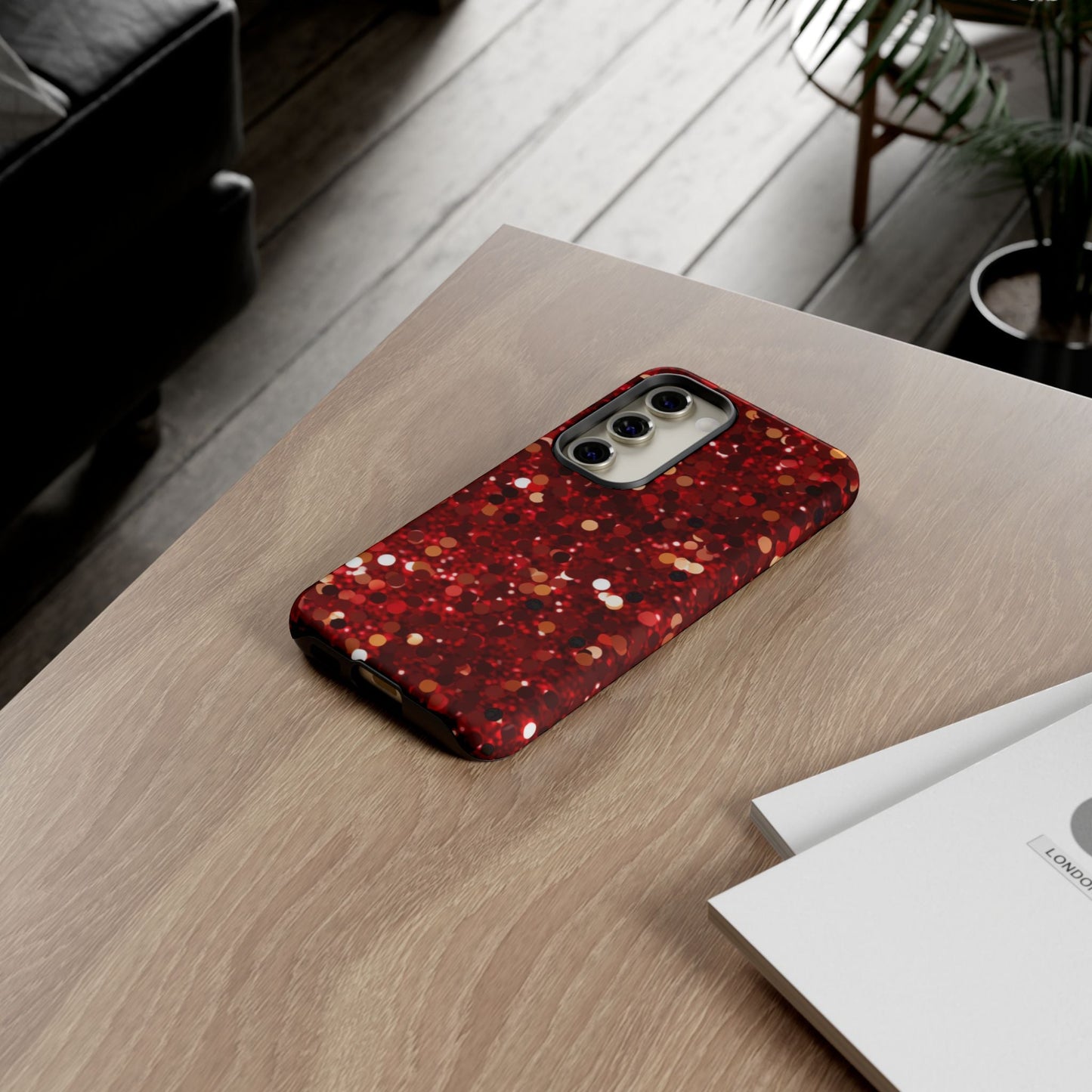 Ruby Red Glitter Sparkle - Samsung Galaxy Case - BOGO Cases