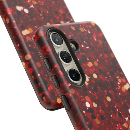 Ruby Red Glitter Sparkle - Samsung Galaxy Case - BOGO Cases