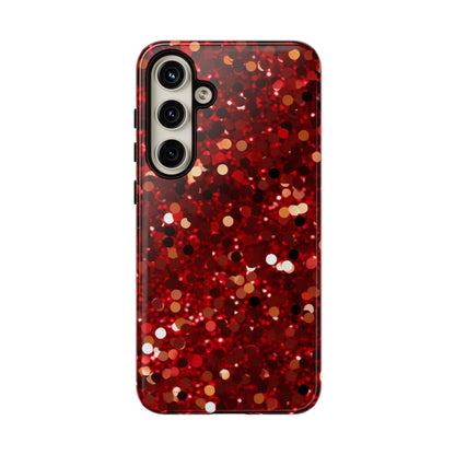 Ruby Red Glitter Sparkle - Samsung Galaxy Case - BOGO Cases