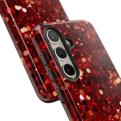 Ruby Red Glitter Sparkle - Samsung Galaxy Case - BOGO Cases