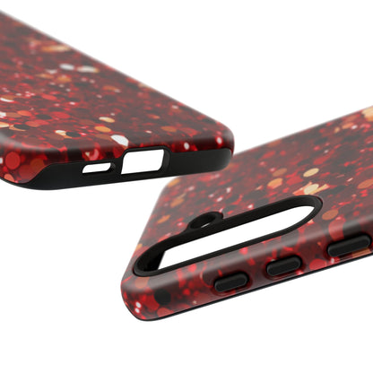 Ruby Red Glitter Sparkle - Samsung Galaxy Case - BOGO Cases