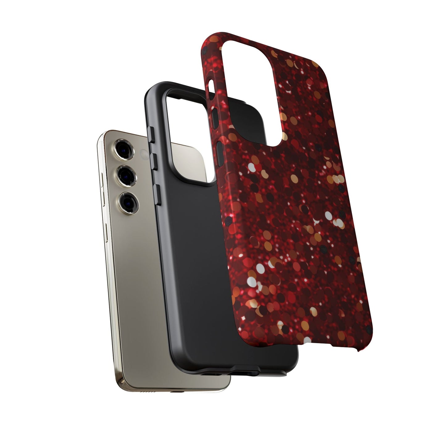Ruby Red Glitter Sparkle - Samsung Galaxy Case - BOGO Cases