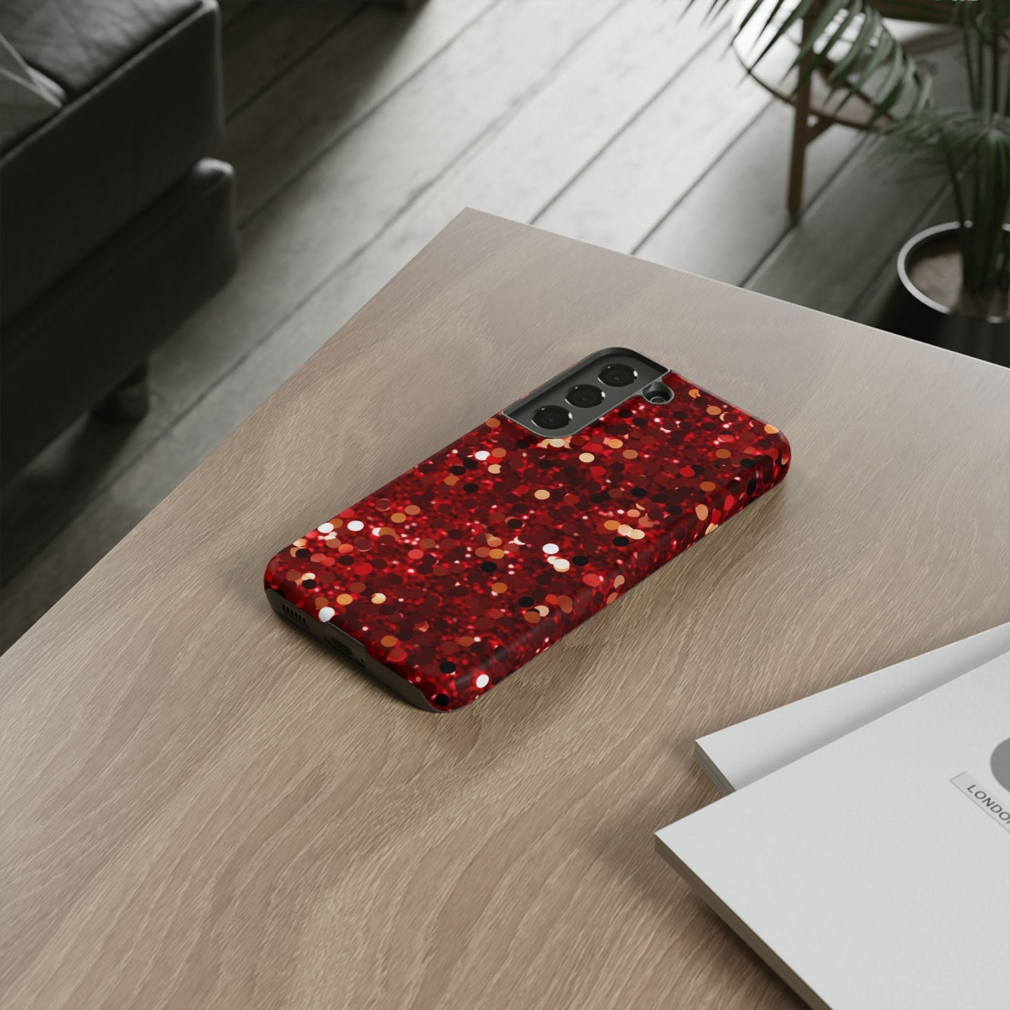 Ruby Red Glitter Sparkle - Samsung Galaxy Case - BOGO Cases