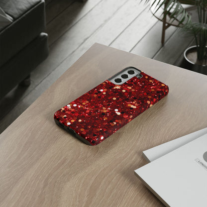 Ruby Red Glitter Sparkle - Samsung Galaxy Case - BOGO Cases