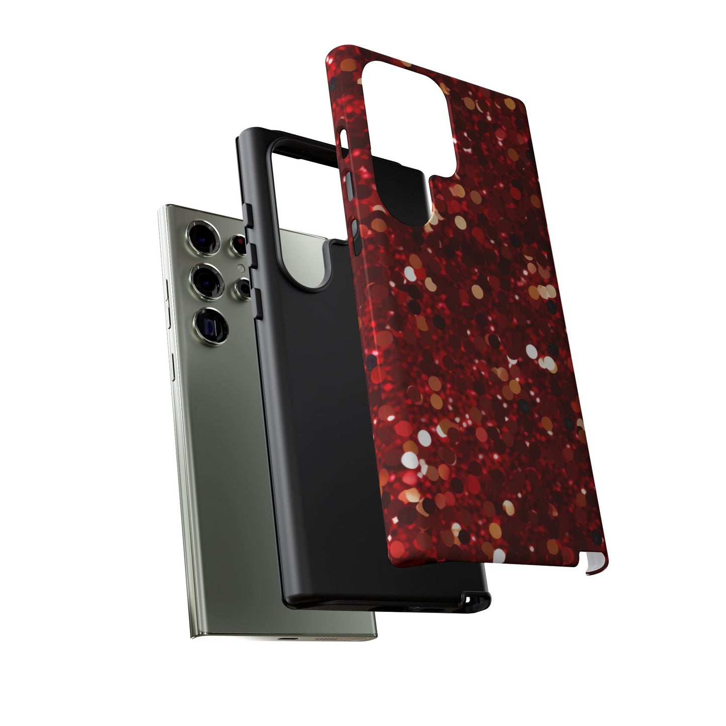 Ruby Red Glitter Sparkle - Samsung Galaxy Case - BOGO Cases