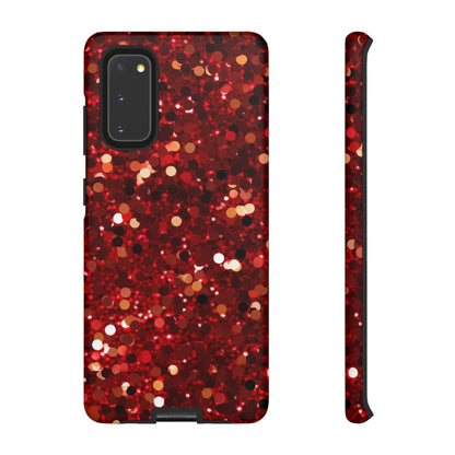 Ruby Red Glitter Sparkle - Samsung Galaxy Case - BOGO Cases