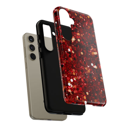 Ruby Red Glitter Sparkle - Samsung Galaxy Case - BOGO Cases