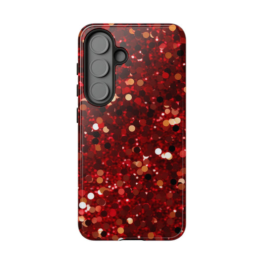 Ruby Red Glitter Sparkle - Samsung Galaxy Case - BOGO Cases