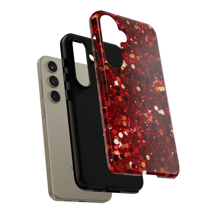 Ruby Red Glitter Sparkle - Samsung Galaxy Case - BOGO Cases