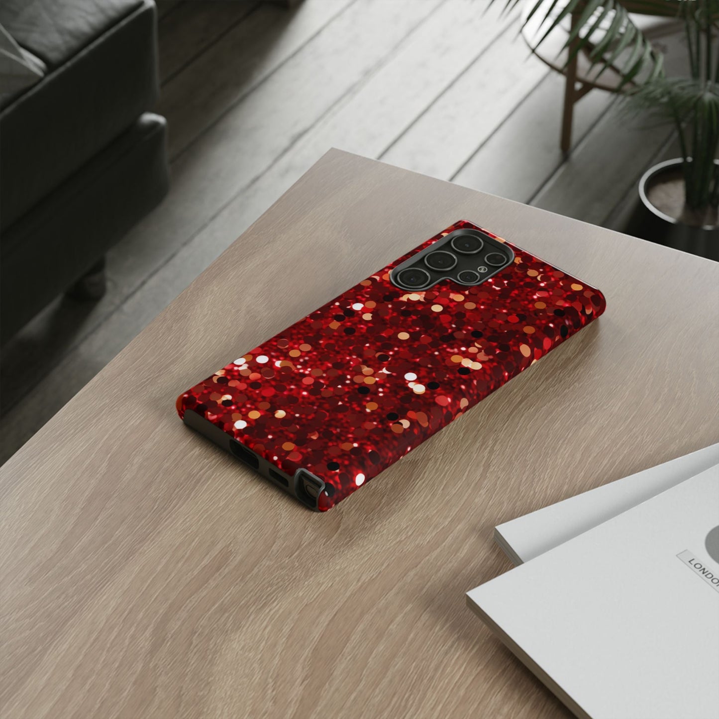 Ruby Red Glitter Sparkle - Samsung Galaxy Case - BOGO Cases