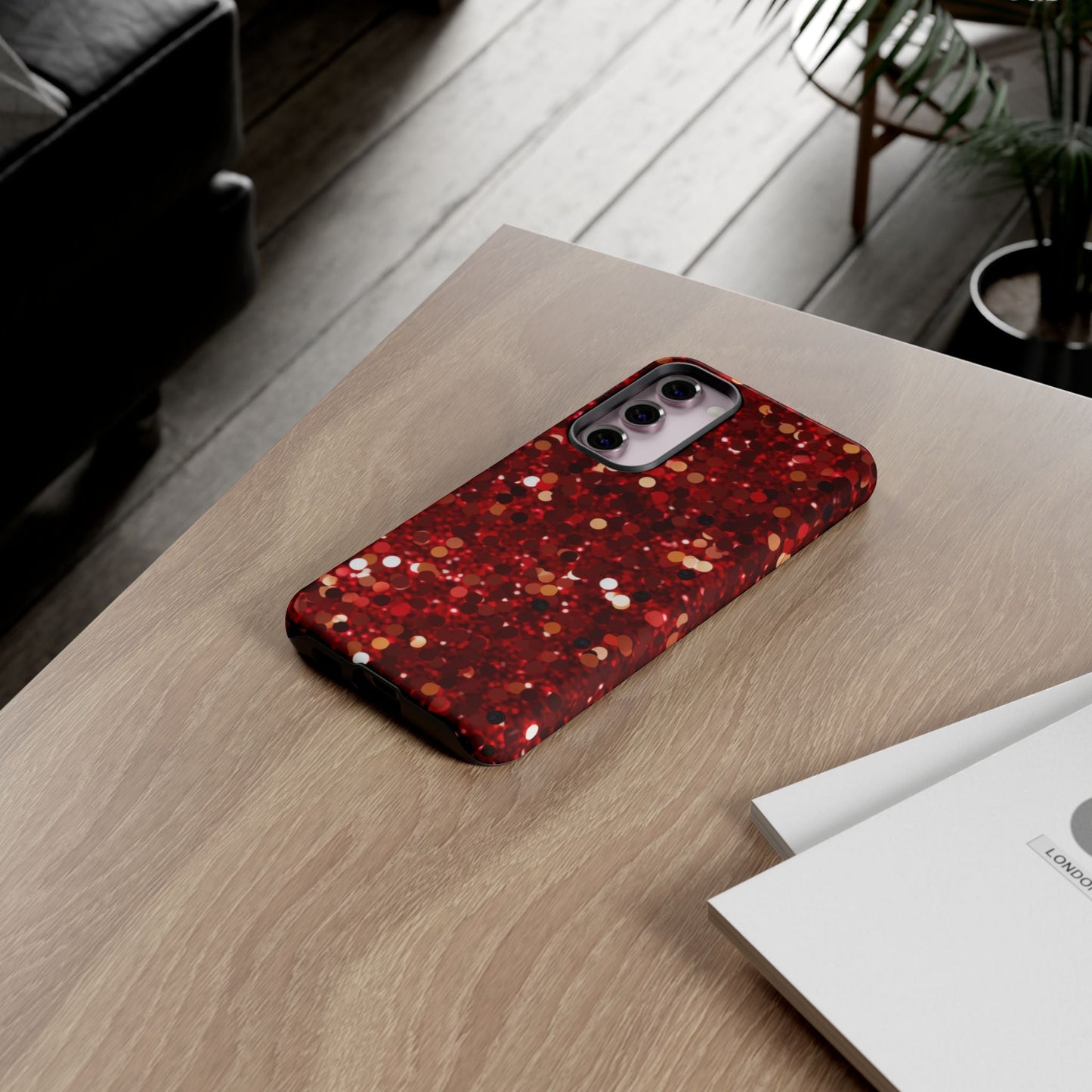 Ruby Red Glitter Sparkle - Samsung Galaxy Case - BOGO Cases
