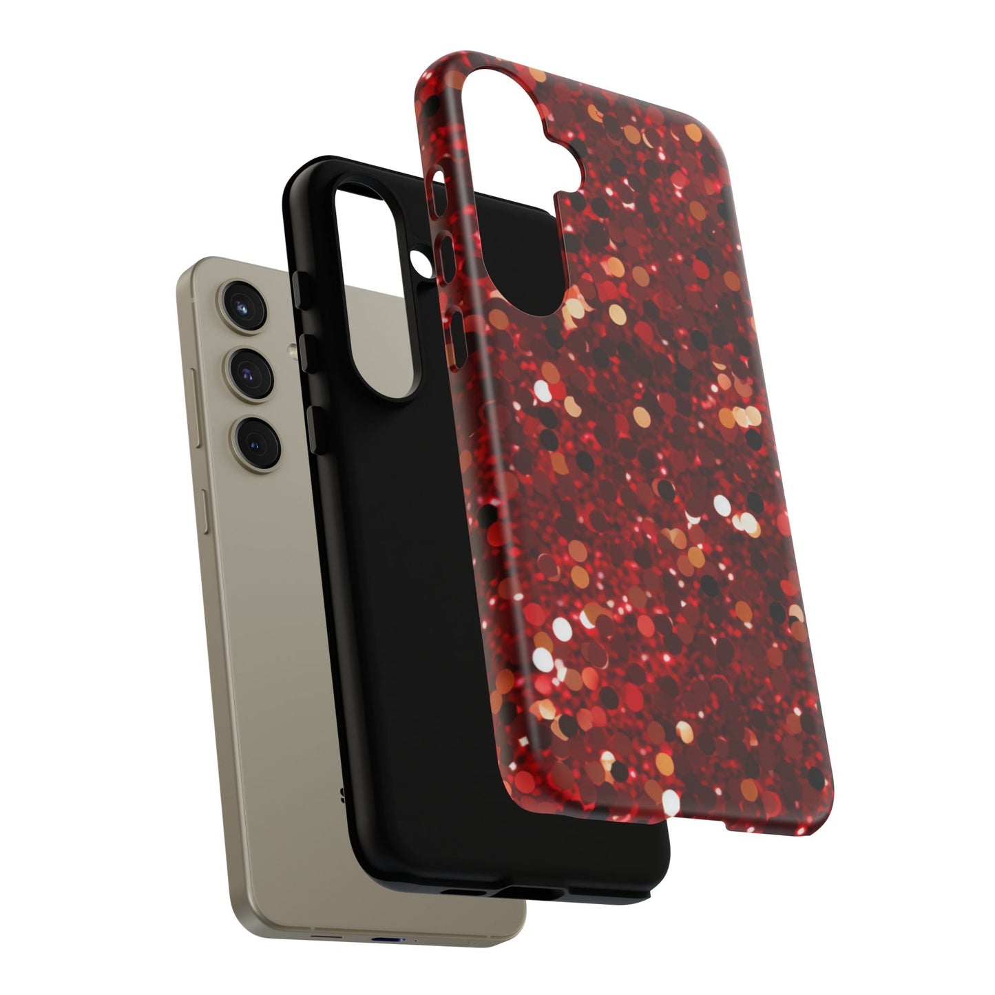 Ruby Red Glitter Sparkle - Samsung Galaxy Case - BOGO Cases