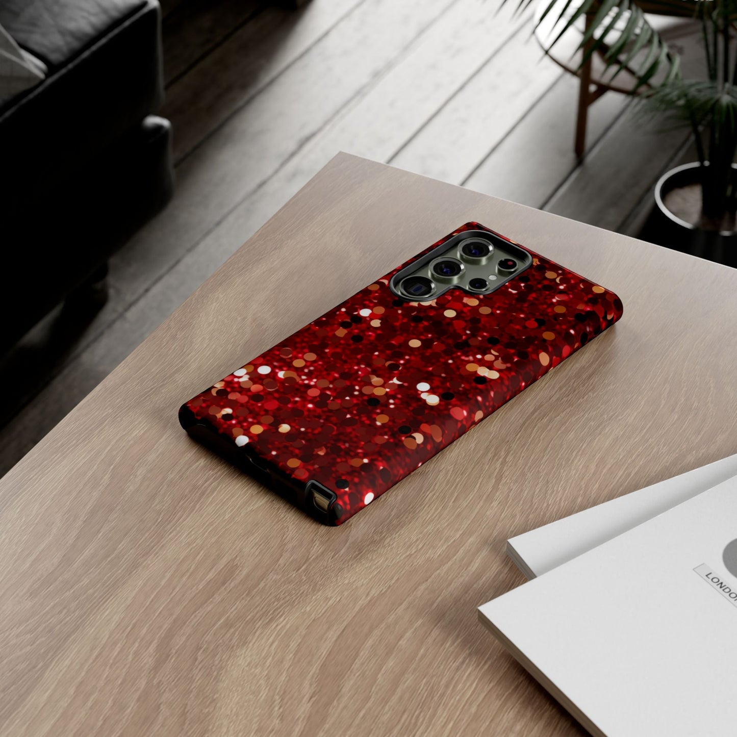 Ruby Red Glitter Sparkle - Samsung Galaxy Case - BOGO Cases