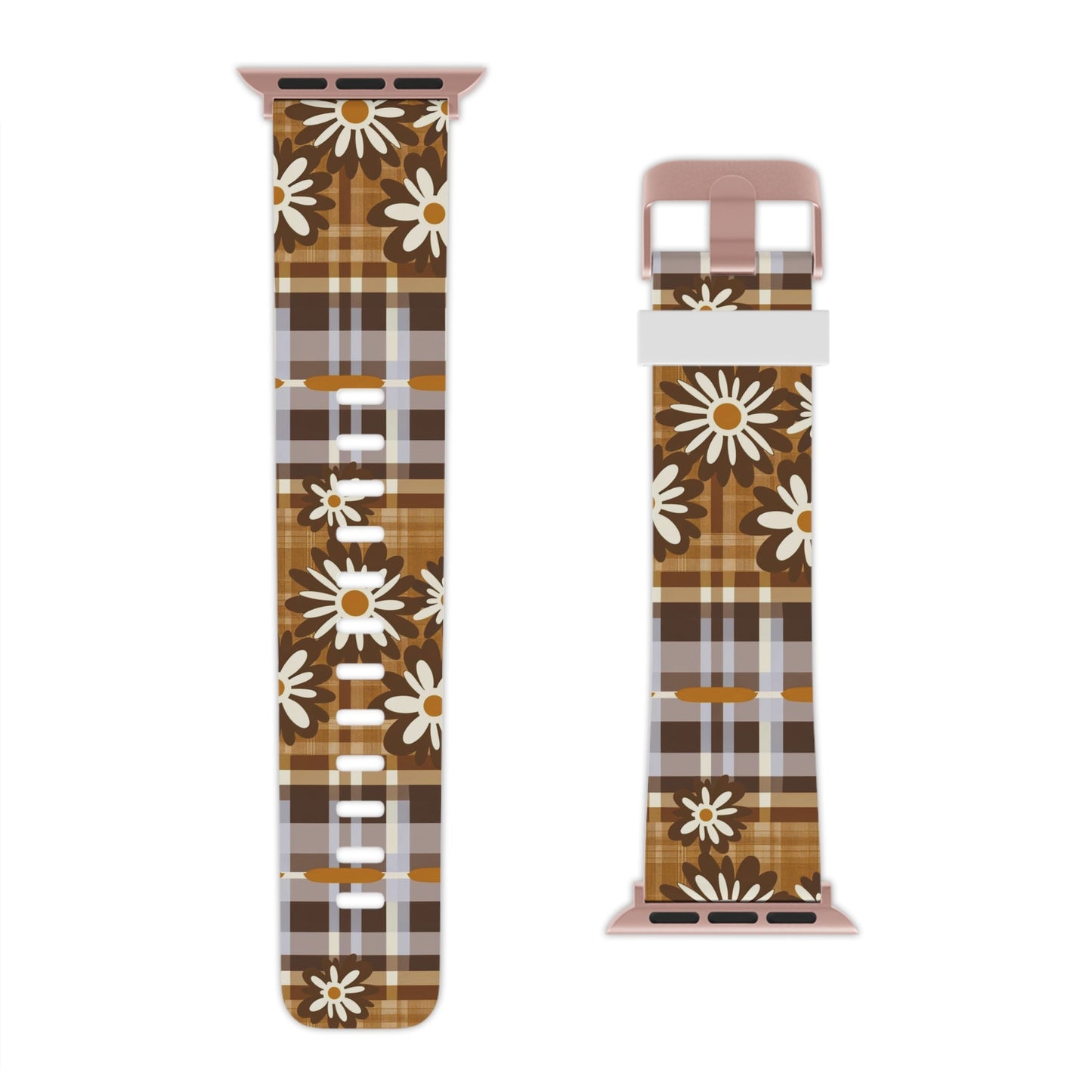 Rustic Bloom Plaid Apple Watch Band - BOGO Cases