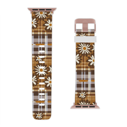 Rustic Bloom Plaid Apple Watch Band - BOGO Cases