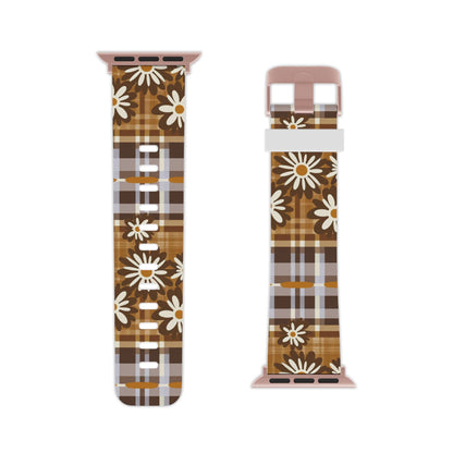 Rustic Bloom Plaid Apple Watch Band - BOGO Cases