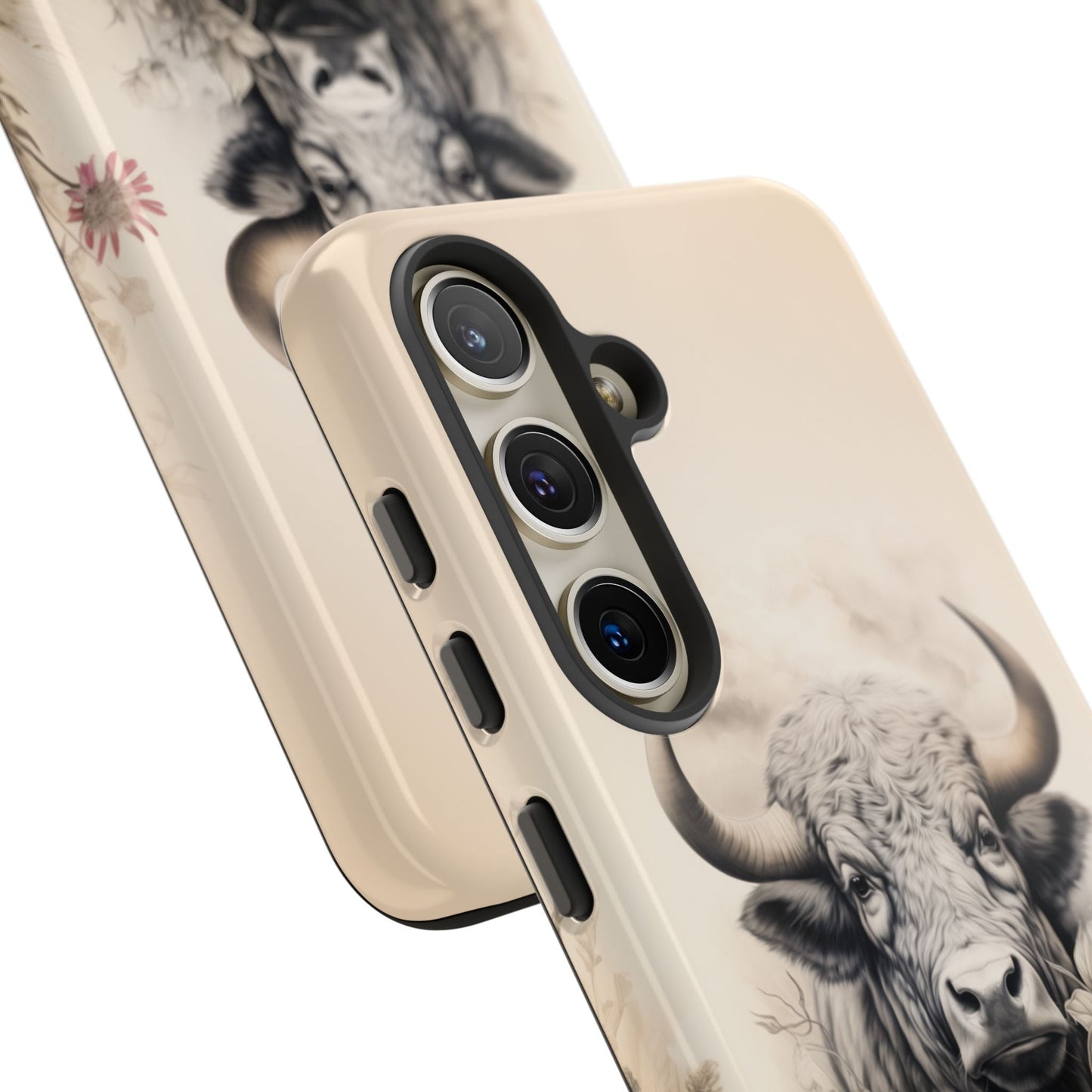 Rustic Cow Case | Floral Western Farmhouse Design - BOGO Cases