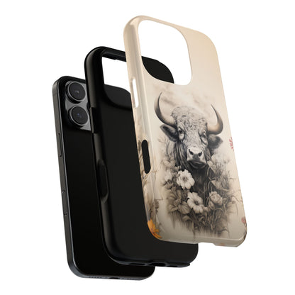 Rustic Cow Case | Floral Western Farmhouse Design - BOGO Cases