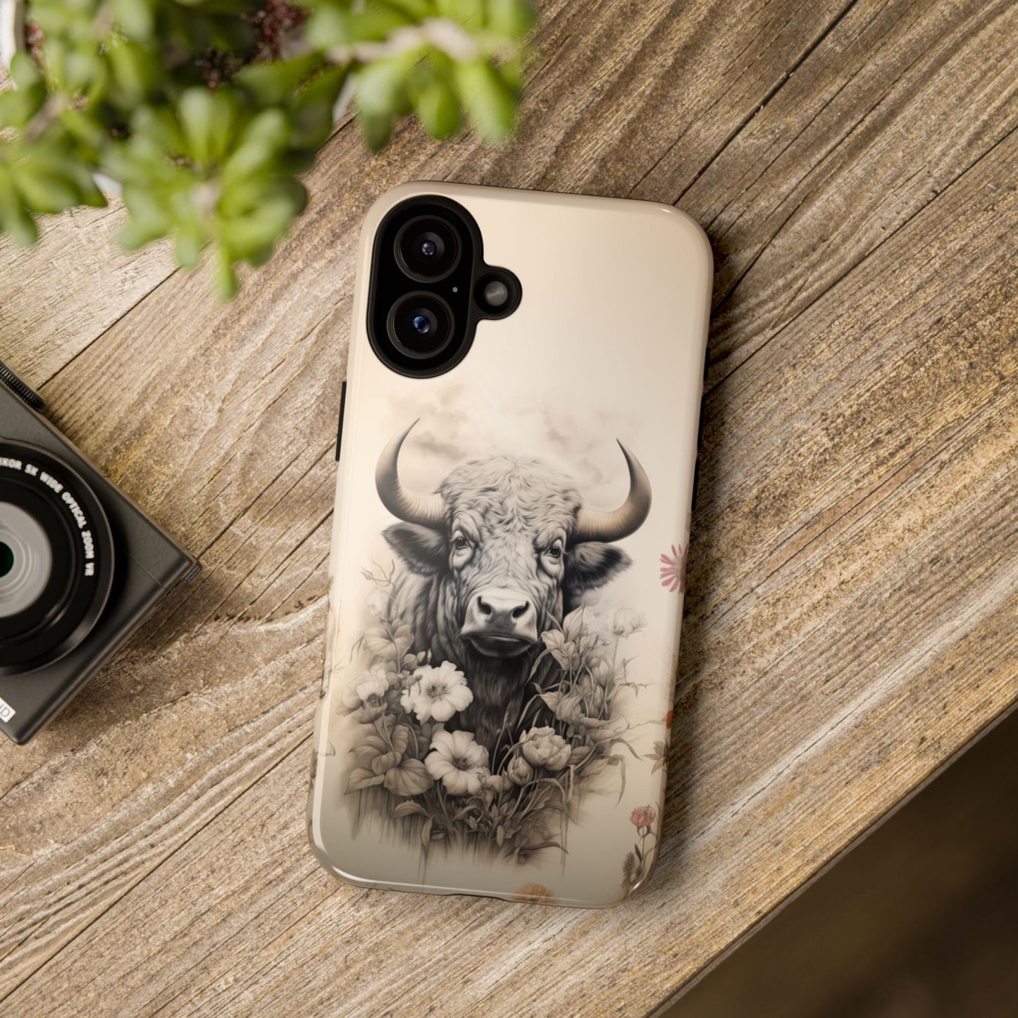 Rustic Cow Case | Floral Western Farmhouse Design - BOGO Cases