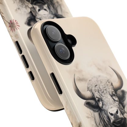 Rustic Cow Case | Floral Western Farmhouse Design - BOGO Cases