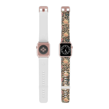 Rustic Floral Leopard Apple Watch Band - BOGO Cases