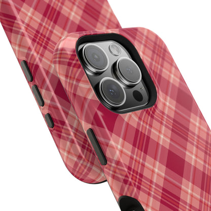 Rustic Red Plaid – MagSafe iPhone Case - BOGO Cases