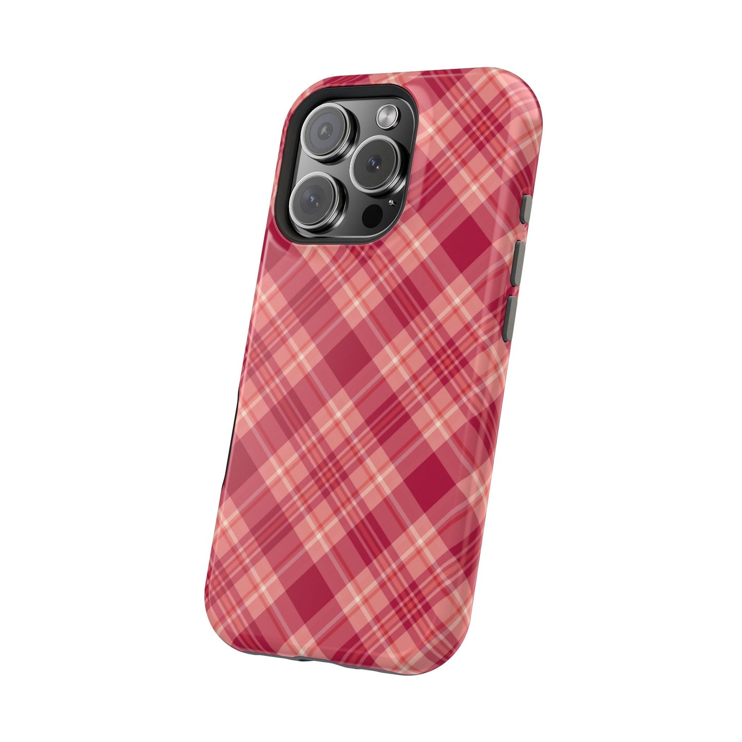Rustic Red Plaid – MagSafe iPhone Case - BOGO Cases