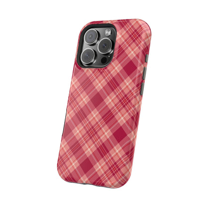 Rustic Red Plaid – MagSafe iPhone Case - BOGO Cases