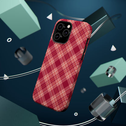 Rustic Red Plaid – MagSafe iPhone Case - BOGO Cases