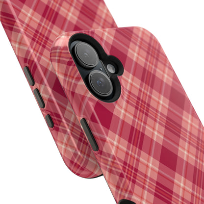 Rustic Red Plaid – MagSafe iPhone Case - BOGO Cases