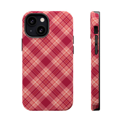 Rustic Red Plaid – MagSafe iPhone Case - BOGO Cases