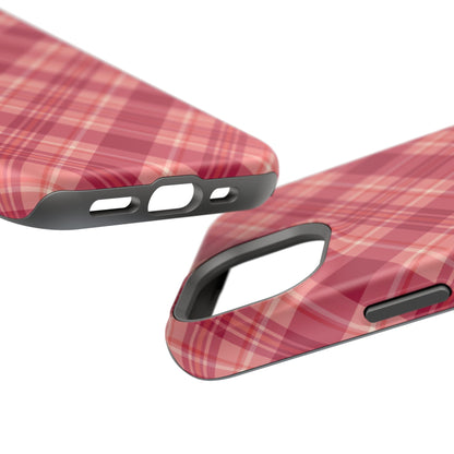 Rustic Red Plaid – MagSafe iPhone Case - BOGO Cases