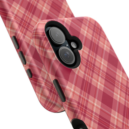 Rustic Red Plaid – MagSafe iPhone Case - BOGO Cases