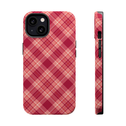 Rustic Red Plaid – MagSafe iPhone Case - BOGO Cases