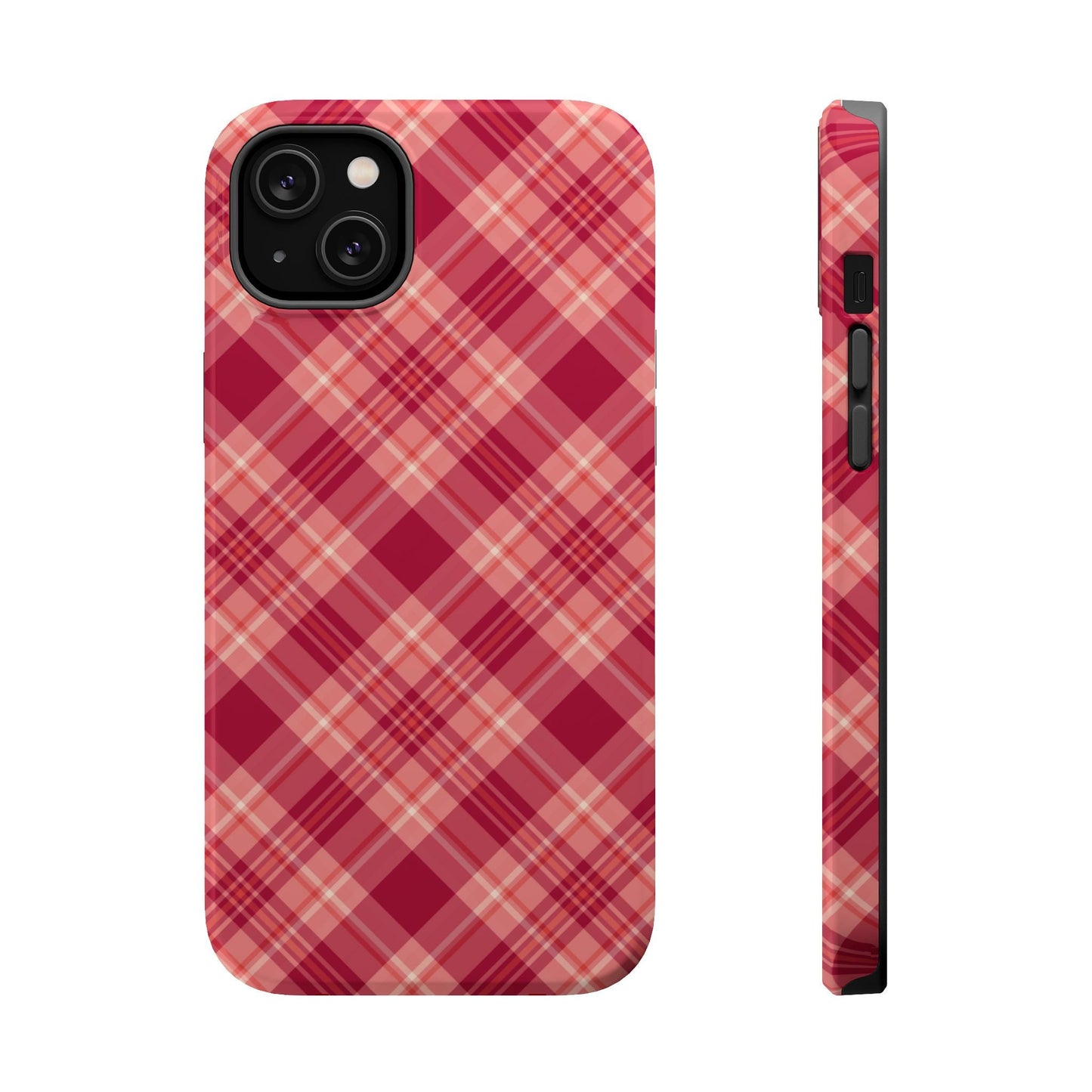 Rustic Red Plaid – MagSafe iPhone Case - BOGO Cases