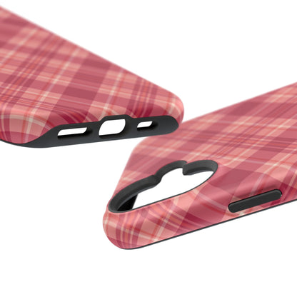 Rustic Red Plaid – MagSafe iPhone Case - BOGO Cases
