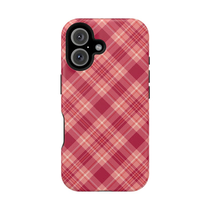 Rustic Red Plaid – MagSafe iPhone Case - BOGO Cases