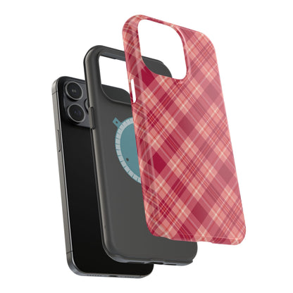 Rustic Red Plaid – MagSafe iPhone Case - BOGO Cases