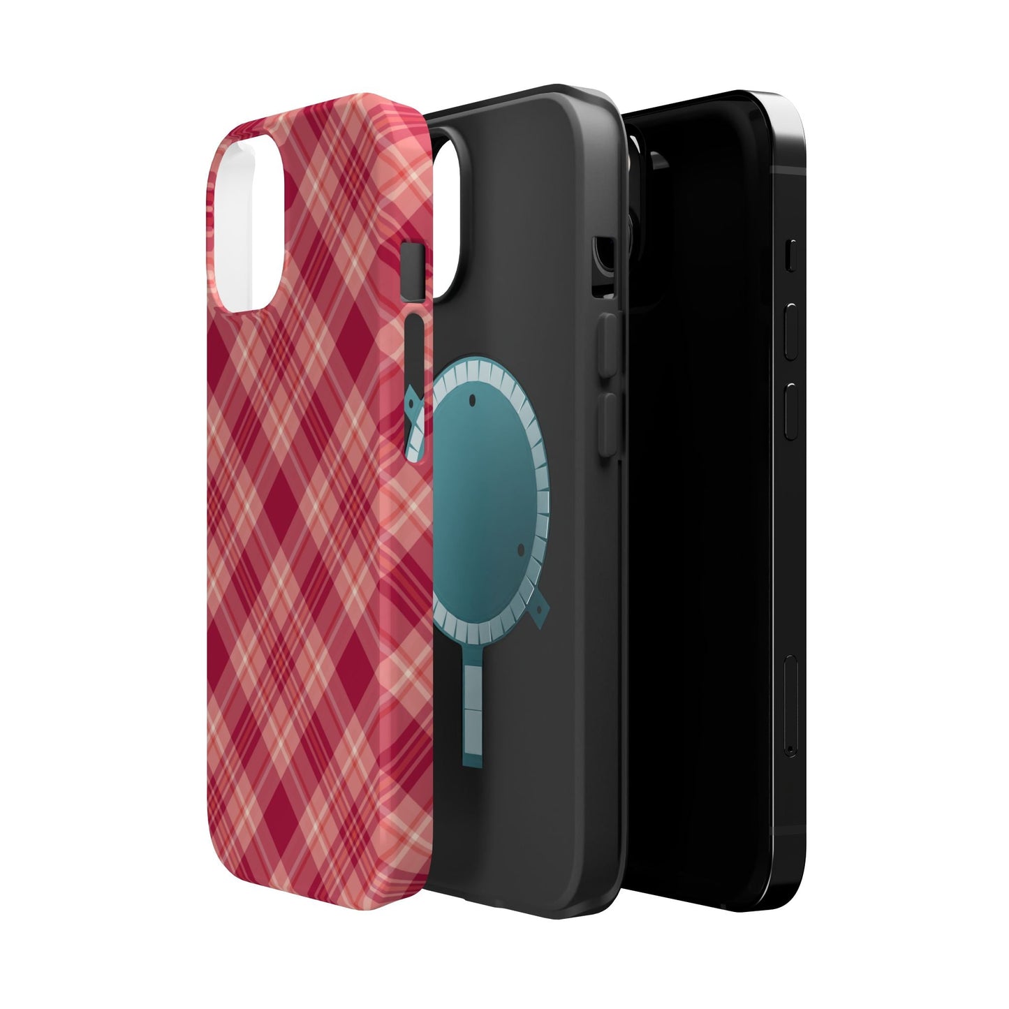 Rustic Red Plaid – MagSafe iPhone Case - BOGO Cases