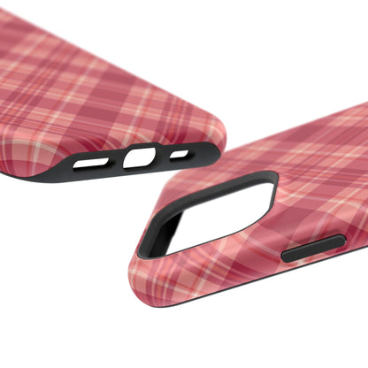 Rustic Red Plaid – MagSafe iPhone Case - BOGO Cases