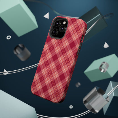 Rustic Red Plaid – MagSafe iPhone Case - BOGO Cases