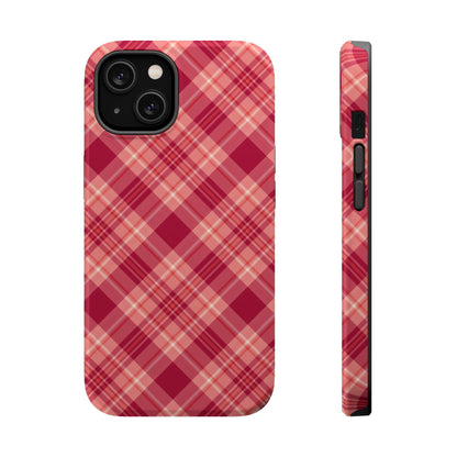 Rustic Red Plaid – MagSafe iPhone Case - BOGO Cases