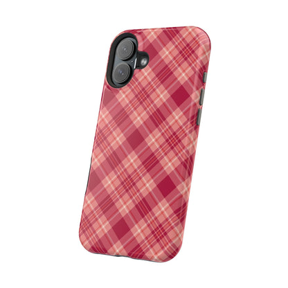 Rustic Red Plaid – MagSafe iPhone Case - BOGO Cases