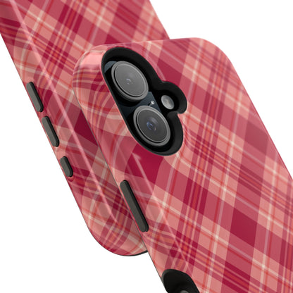 Rustic Red Plaid – MagSafe iPhone Case - BOGO Cases
