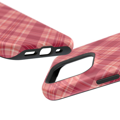 Rustic Red Plaid – MagSafe iPhone Case - BOGO Cases