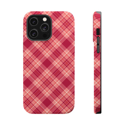 Rustic Red Plaid – MagSafe iPhone Case - BOGO Cases